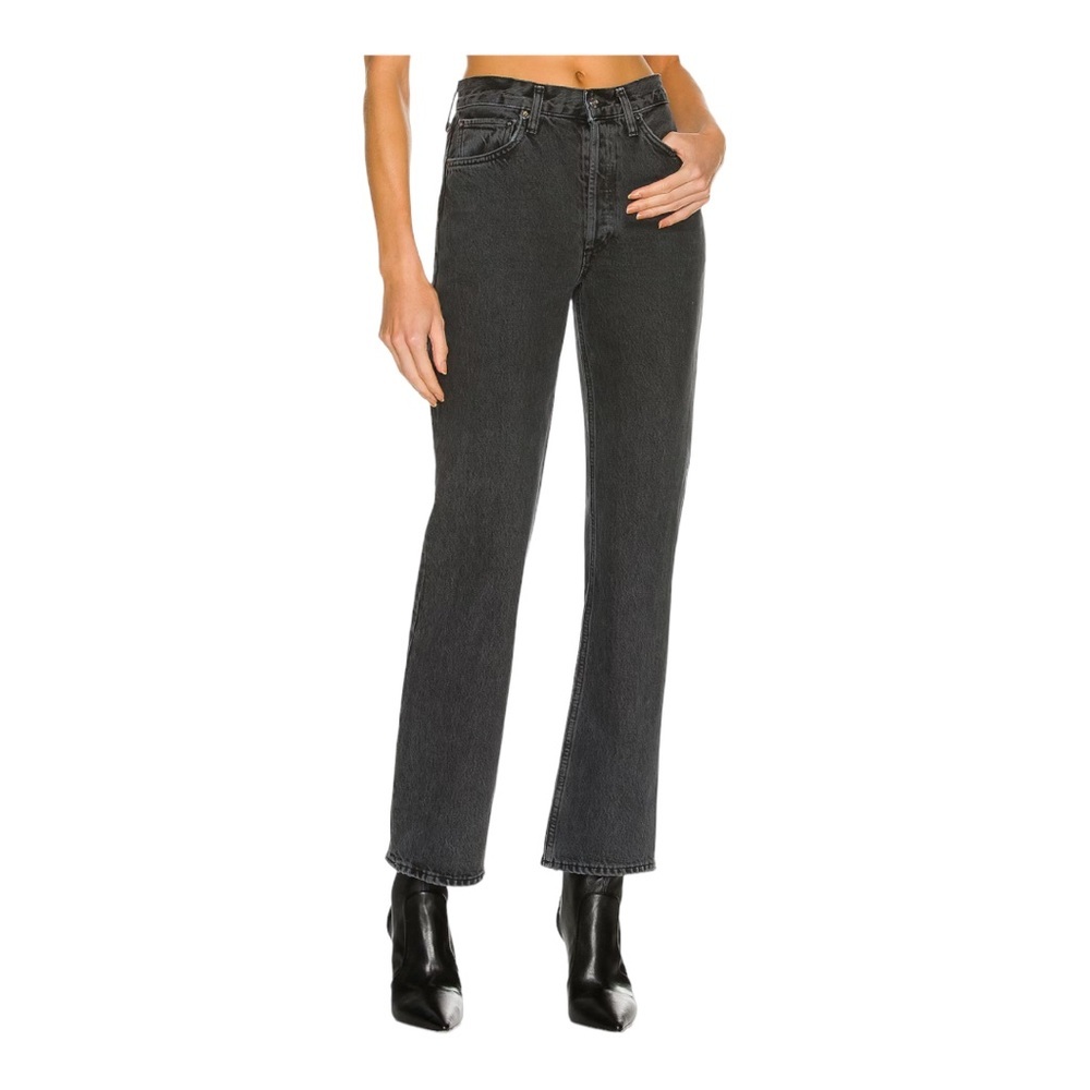 Nwt Agolde Relaxed Boot Cut Jean / black - Picture 3 of 5